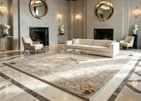 Persischer Stil Kunstfell-Teppich Weicher Plüsch Flauschiger Maschinengefertigter Rutschfester Teppich für Wohnzimmer Schlafzimmer Heim-Bodendekoration