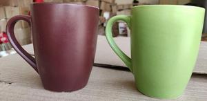 Matte Finish <b>Ceramic</b> Coffee Mug 11oz Stoneware <b>Cup</b> with Handle Custom Logo for Home Office Wedding Gift - Product Image 2