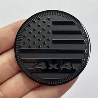 Autocollant de voiture en alliage d'aluminium 4x4, emblème, badge, drapeau américain, pour 4WD, SUV, camion, véhicules tout-terrain, accessoires extérieurs