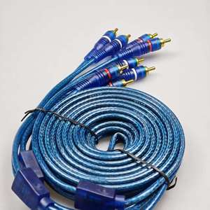to 4RCA male-to-male gold-plated PVC sheathed RCA cable, suitable for HDTV <b>amplifiers</b> and <b>car</b> speakers - Product Image 4
