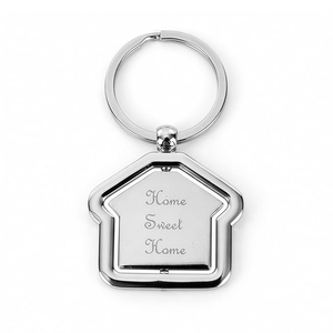 Llavero de Metal Personalizable con Grabado para Casa, Regalo de Casa Nueva, Regalo de Cierre de Vivienda, Llavero Personalizado de Moda - Product Image 2