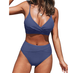 사용자 정의 로고 숙녀 새로운 섹시한 수영복 여성 아시아 끈 여성 수영복 투피스 비키니 세트 - Product Image 5