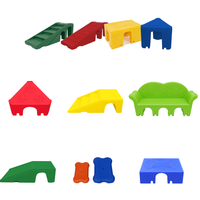 Parque de Juegos Modular de Plástico para Perros, Equipo de Juego Interior para Entrenamiento de Agilidad Canina en Guarderías