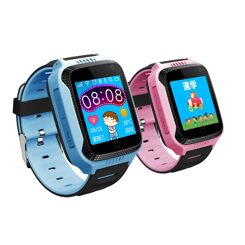 2G Sim 카드 어린이 Smartwatch SOS GSM GPS LBS 추적기 방수 Q528 G900A 어린이 스마트 시계