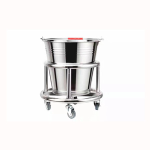 Contenedor de Basura Móvil de Acero Inoxidable Reforzado, con Pedal, para Hospitales, con Base con Ruedas para Uso en Quirófanos - Product Image 2