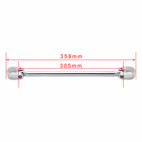 Accessoires de modification de moto tout-terrain en aluminium, barre transversale de renforcement de guidon pour une direction stable, 300 mm
