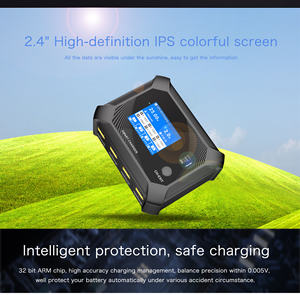 Chargeur intelligent à quatre canaux N-UP9 AC 100W/DC 200W 100-240V avec ventilateur à température contrôlée pour FPV - Product Image 5