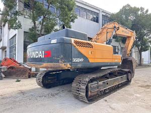 Excavadora de cadenas Hyundai 350 usada de Corea del Sur, equipo de construcción pesada de 35 toneladas con motor y transmisión probados e inspeccionados, en venta. - Product Image 2