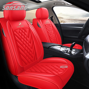 SONSANG Leather Car <strong>Seat</strong> <strong>Covers</strong> Set for Wholesale Waterproof Sports Luxury Design Full Set Universal Fur Leather Car <strong>Seat</strong> <strong>Covers</strong> - Product Image 2