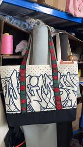 Custom Fashion Tote <b>Large</b> Canvas Shoulder <b>Bags</b> Active Lifestyle Tote <b>Bag</b> for Travel - Product Image 3