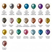 Ballon en latex métallisé chromé de 10 pouces pour décoration de fête, gonflable à l'hélium ou à l'air, idéal pour anniversaire et mariage - Vente en gros