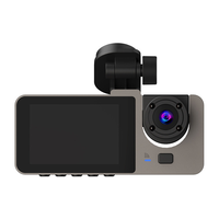 Kamera Dasbor 2026 Baru 3 in 1 1080P Kamera Dalam 2 Kanal Penglihatan Malam DVR Mobil Tiga Lensa Kamera Kotak Hitam Mobil