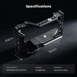 K&F Concept avec base à dégagement rapide Arca-Swiss, cage de protection complète pour appareil photo en aluminium léger pour <span class=keywords><strong>Sony</strong></span> Alpha <span class=keywords><strong>6500</strong></span>/6400/6300 - Product Image 6