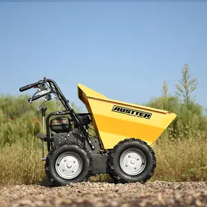 AUSTTER Small Size Agricultural Garden Construction Machinery 300kg Loading Gasoline Mini Dumper Power Wheel Barrow