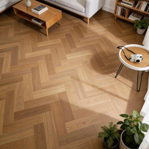 Suelo de Madera Contrachapada de Nogal Negro de Tres Capas, Pintado a Mano, Grado ABC, con Sistema T&G de 18 mm, Diseño en Espiga, para Sala de Estar, AS2047 - Product Image 3