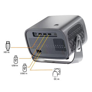 Projecteur intelligent pour la maison, projecteur Android, 200 lumens ANSI, projecteur LCD, <span class=keywords><strong>correction</strong></span> automatique de la distorsion trapézoïdale - Product Image 6