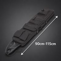 Sac de camping tactique camouflage 120 cm, sac de rangement durable en Oxford pour accessoires de randonnée en plein air, sac à équipement multi-usages