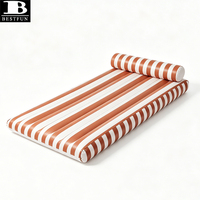 Matelas Gonflable de Luxe pour Piscine, Flotteur Longue Durée à Rayures, Hamac Aquatique, Lit d'Air pour Fêtes Estivales à la Plage