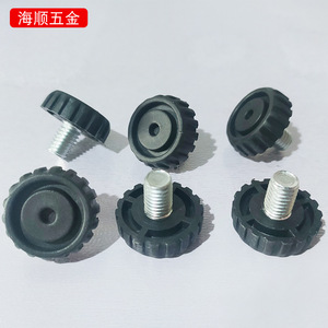 Adjustable Plastic Furniture Legs Black Screw Sofa Table Chair Office Cabinet Feet Easy Installation Modern Design Hardware - Product Image 1
