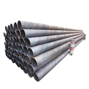 Pipa baja karbon spiral API 5L x70 ssaw harga rendah/ASTM A252 tumpukan baja pipa lasan spiral