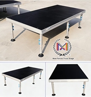 Scène modulaire en aluminium certifiée CE 2x1m, capacité élevée 1000kg, pour concerts et expositions, installation rapide