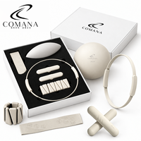 Kit d'accessoires de fitness et yoga personnalisable avec bracelet haltère en silicone, anneau de Pilates et ballon