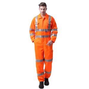 耐火スーツ溶接機FRC耐火安全FR工業用難燃性帯電防止オーバーオールジャケットスーツポリエステル/綿 - Product Image 6