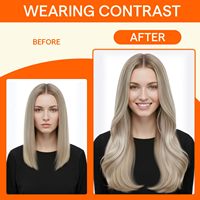 Extensions de cheveux naturels vierges indiens de temple, double épaisseur, cuticules intactes, pour pose I-tip