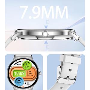 Reloj inteligente con forma redonda Android Reloj Inteligente V89 Pantalla LCD redonda para reloj inteligente Monitor de ritmo cardíaco y presión arterial - Product Image 5