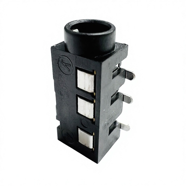JLC PJ-320A 3.5mm 4pin Copper Contact Headphone Socket Phone Jack Female Connector LCP Housing 30V 0.5A SMT IP20 Rectangle