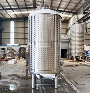 Cuve de fermentation <span class=keywords><strong>en</strong></span> acier inoxydable de 2000 L pour vin mousseux avec enveloppe à plaques convexes et concaves, utilisable dans les vignobles, brasseries et caves à vin - Product Image 5