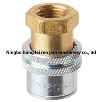 Brass Car Tire Pump 1/4 Joint H-5265 H-4660A Locking Air Chuck Inflation Clamp for OLIVER