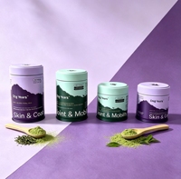 Boîte en métal vide personnalisée de luxe de qualité alimentaire 30g pour matcha, écologique, avec couvercle à vis, pour thé vert et café