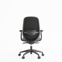 Maille moderne ergonomique 4D PU accoudoir réglable confortable noir exécutif ascenseur chaise avec prix d'usine pour une utilisation de bureau