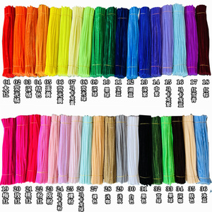 Chenxi Bán Buôn Chất Tẩy Rửa Đường Ống 30Cm Chenille Thân Cây Mờ Gậy Thủ Công Pastel Tinsel Fluffy Chất Tẩy Rửa Đường Ống Thủ Công - Product Image 2