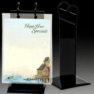 A4 Acrylic Menu Display Stand Bar Menu <b>Rack</b> Sign Holder Countertop Tabletop - Product Image 1