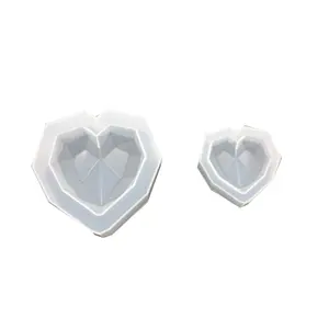 Diy crystal drop glue geometry heart set table mould high mirror gypsum aromatherapy car set pieces diffuser stone hand