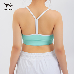 JIEJIN Custom <span class=keywords><strong>Sexy</strong></span> sport Fitness canotte alte per impatto traspirante reggiseno sportivo con spalline per le donne atleti - Product Image 3
