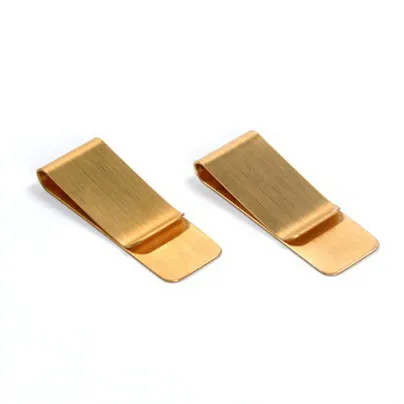 Brass Material Blank Money Clip Paper Clips personalized