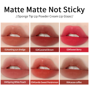 Lápiz Labial Mate <span class=keywords><strong>de</strong></span> Larga Duración y Alta Pigmentación, Resistente al Agua, Sin Transferencia, con Punta <span class=keywords><strong>de</strong></span> Cojín <span class=keywords><strong>de</strong></span> Aire, Color <span class=keywords><strong>de</strong></span> Labios, Lápiz Labial <span class=keywords><strong>de</strong></span> Marca Privada - Product Image 3