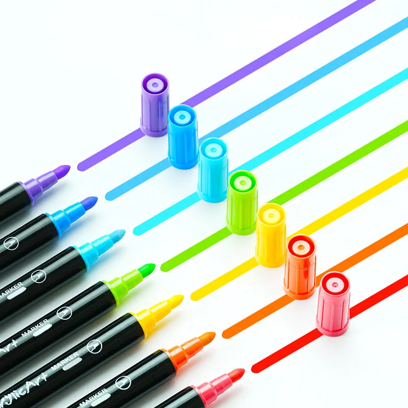 36色水彩ブラシ両端チップブラシペンツイン水彩アートマーカーペン