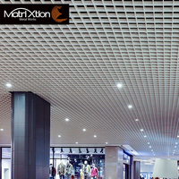 Machine de production de plafonds Matrixtion, plafond décoratif suspendu en métal, cellule ouverte en aluminium, plafond en aluminium pour bâtiment, grille moderne pour bureau