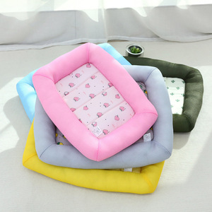 Dog Cat Bed Rectangle Cooling <b>Mat</b> Breathable Waterproof Washable Pet Sleeping Pad With Removable Cover - Product Image 1