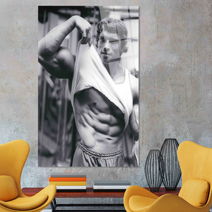 Arnold Schwarzenegger Art Deco <b>Canvas</b> Print Modern Panel <b>Wall</b> Art Hanging Design for Man Cave - Product Image 2