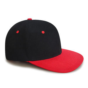 หมวกเบสบอลปีกแบนสีตามสั่ง หมวกเบสบอลคุณภาพสูงพร้อมปีกแบนแบบ Snapback หมวกโปรโมชั่น - Product Image 3