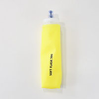 Bouteille d'eau de course pliable personnalisée en PVC TPU matériau écologique Portable pliable Valve de morsure de course Flasque souple de cyclisme