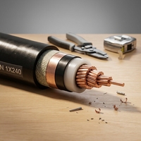 Cable de Alimentación Industrial con Aislamiento XLPE de Cobre y Revestimiento de PVC, IP65, 0.6/1kV, 1-5 Núcleos, 1.5-400mm