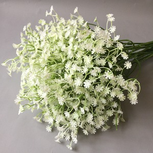 Bouquet de fleurs artificielles Shinhana Jun en gypsophile blanc, fleurs en plastique, accessoires de photographie de mariage, décorations pour la maison - Product Image 1