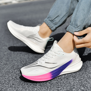 Zapatos Deportivos Casuales Modernos para Hombre, Diseño de Tela de Algodón Tejida Cómoda, Antideslizantes, con Cordones, para Todas las Estaciones, Caminar al Aire Libre, Suaves - Product Image 4