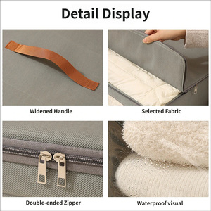 Caja <span class=keywords><strong>de</strong></span> Almacenamiento <span class=keywords><strong>de</strong></span> <span class=keywords><strong>Ropa</strong></span> <span class=keywords><strong>de</strong></span> Tela <span class=keywords><strong>de</strong></span> Gran Capacidad, Plegable, Impermeable, Diseño Moderno, Organizador <span class=keywords><strong>de</strong></span> Dormitorio - Product Image 5